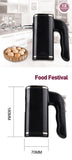 Portable Mixer, Egg Whisk, Multifunctional Electric Processor, Kitchen Automatic Cream Food Cake Baking, 220W, 5 Power