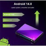 H96 MAX M9 Android 14.0 BT5.4 Smart TV RK3576 8GB 128GB 8K HD 1000M DDR4 USB3.0 Set Top Box Wifi6 Media Player