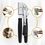 Commercial Hand Crank Can Opener Manual Heavy Duty with Comfortable Extra-Long Handles Oversized Knob