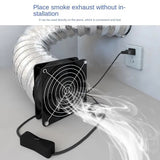Adjustable Speed Solder Absorber ESD Fume Extractor Duct Exhuast with 2M Pipe Tub Ventilation Fan