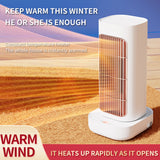 Hot Air Blower 1300W Electric Heating Fans PTC Heaters Portable Smart Fan Heater Bathroom Home
