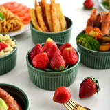 6pcs, Ramekins 8 OZ Oven Safe, Ceramic Ramekins For Baking, Porcelain Creme Brulee Ramekins For Desserts Puddings Souffle