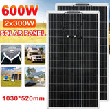 600w 300w flexible solar panel 12v solars cell battery charger kit photovoltaic system for car boats marine motorhome