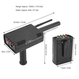 25m Depth AKS Metal Gold Detector 1200m Range Metal Finder Scanner Equipment 100‑240V