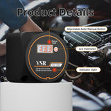 12V 140 Amp Isolator Kit with LED Voltmeter Manual/Auto Mode Waterproof Voltage Sensitive Relay Smart Dual Battery