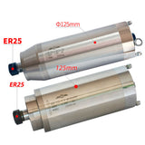 5.5KW CNC Motor 220V 380V Water Cooled Milg hine Z Axis Shaft 5500W 125mm Diameter Spindle ER25 Collet Chuck
