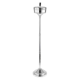 Stainless Steel Ashtray - Standing with Lid, Removable, Adjustable Height, for Home, KTV, Toilet, Outdoor