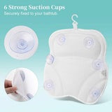 With 6 Tub Bath Mesh Cushion Breathable Pillow Suction Cupsbathtub Non-slip Spa Accessories Air -