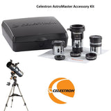 Celestron AstroMaster Accessory Kit Include 2X Barlow Lens 6mm Ploss 15mm Kellner Eyepiece #25 #80A Filter Moon Filter