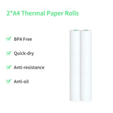 2 Rolls Paper Compatible with PeriPage A40 Thermal Quick-Dry Perfect for Photo Printer 210x30mm