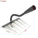 4/5/6/7 Teeth Multifunctional Weeding Hoe Rake Gardening Lawn Rake Grasping Raking Loosening Soil Garden Agricultural Farm