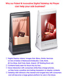 Innovative FYD-868SD Double 7 Inch Touch Screen Restaurant  Display Digital Menu Table Top Advertising Player Phone Charging