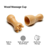 Wood Shaping Sculpting Sturdy Vacuum Cup Wooden Facial Massage Tool for Face Arm Leg