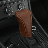 Handle Knob Decor Wear-resistant Shift PU Leather Non-Slip Protective Cover Universal Car Interior Accessories
