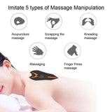 Mini Electric Smart Back Massager Muscle Stimulator Pain Relief Therapy Relaxing Cervical Spine Neck Massage Pad