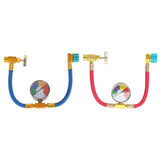 R1234YF Refrigerant with 1/2 Inch ACME LH Air Conditioner Gas Charging AC Recharge Hose for Car Automobile