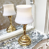 1/12 Miniature Dollhouse Table With Light- LED Mini Lamp For Dolls House Furniture Decor