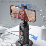Mini Gimbal Stabilizer Handheld Smart Face Tracking Wireless Selfie Stick Tripod Phone Holder with Removable Fill Light for Live