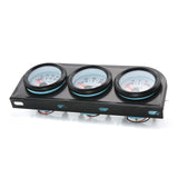 2" 52MM Triple 3 In 1 Water Temp Pressure Oil Temperature Gauge with Sensor 1/8 NPT Voltage for Racing Car