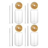 Nordic Simple Transparent Glass Cup Coffee Wine Milk Beer Cola Juice Cold Drink Set Handmade Cans Durable