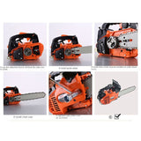 12-inch High power bamboo chainsaw gasoline wood high-power electric saw home carpentry.