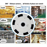 HD 360° Panoramic Camera Wifi Surveillance Cameras 1080P Automatic Portrait Tracking Security Protection Camcorder Smart Home