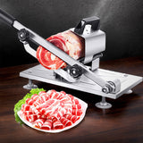 Stainless Steel Table Frozen Cutting Machine - Adjustable Thickness Meat/Fruit/Vegetable Slicer, Kitchen Accessories