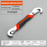 1 PCS S Universal Wrench Multifunctional Adjustable Pipe Wrench Industrial Hardware Tool Hook Type