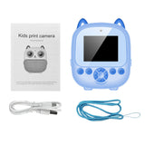 Portable Children Instant Print Kid 2.4 Inch Screen Digital Camera Photo Selfie HD Video Thermal Inkless Printing
