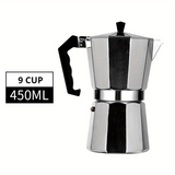 1pc, Classic Stovetop Espresso And Coffee Maker - Reusable Aluminum Moka Pot For Italian And Cuban Coffee Brewing