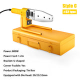 Pipe Welding Machine 600/800/1000/1200W 20-110mm Pipe Soldering Iron Plastic Welding Tool PP/PPR/PB/PE Tube Heating Hot Melt Tool