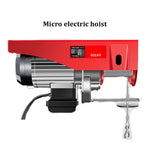 Electric 220V Household Small Lift Portable Remote Control Hoist Crane with Wire.