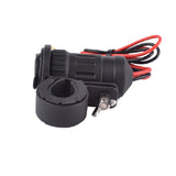 Universal Motorcycle Waterproof Dual USB 5V/3.1A Charger Power Outlet Adapter Car Mount Holder Bracket with 60cm Cable
