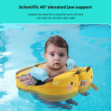 Mambobaby Non-Inflatable Waterproof Swimming Ring - Kids Swim Trainer for 3-72 Months Baby Girls