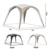 Outdoor Quick Open Sunscreen Shade Windproof Rainproof Waterproof Canopy Oxford Cloth Camping Picnic Sunshine Shelter