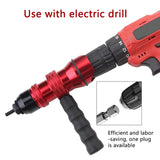 M3 M4 M5 M6 M8 M10 rivet core pulg conversion head aluminum alloy electric drill riveting mother gun