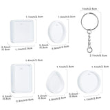 Jewelry, 20 Pcs Silicone Resin Earring Casting Molds With Keychain Rings For DIY Jewelry Making