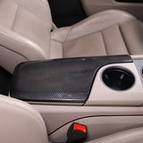 For Porsche Taycan 2019-2022 Dry Carbon Fiber Car Central Control Armrest Box Protective Cover Trim Accessories Parts