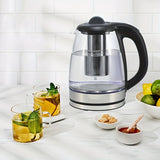 1pc, Electric Kettle -2.2L Water Pot 1500 Watt Coffee And Tea Pot Borosilicate Glass Easy To Clean, Wide Opening, Automatic Closing