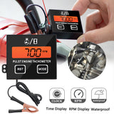 30000RPM Tester Digital Speedometer Chainsaw Tachometer RPM Hour Meter Mower Tractor Inductive Gauge Motorcycle Car Accessories