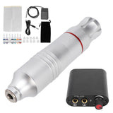 Tattoo Pen Set Strong Motor Comfortable Grip 90‑265V DC Interface Tattoo Gun Kit Aluminium Alloy for Tattoo Shop