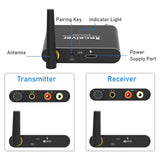 2.4G Wireless Audio Adapter audio Extensor Transmitter & Receiver 50M Lan Extender Splitter RX/TX No Delay for TV Box DVD PC