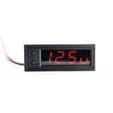 DC 5- 28V DIY Car Brighess Adjustment Temperature 2 Probes Voltage Monitor Meter LED Digital Clock Timer Green Blue Red