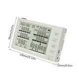 8-in-1 Tester Analyzer Detector for CO₂/HCHO/TVOC/CO/External Temperature Probe/Time Air Quality Monitor