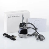 Hanging Neck Massagers Electric Rechargeable Spine Massager Mini Pulse Shoulder Cervical Massage Hot Compress with Heat