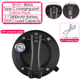 Electric Suction Cup - 200KG Load, 8in/9in Heavy Duty for Granite, Ceramic Tile & Glass Lifting. Type C Charging.