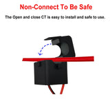 Tuya Smart Bi Directional Wifi Energy Meter 150A Clamp Current Sensor Transformer Solar PV Two Way Power Monitor