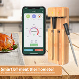 Advanced Smart Food Cooking Thermometer - 98FT Wireless Range with 2 Probes for BBQ, Oven, and Grill