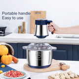 Electric Meat Grinder - 5L Food Crusher. Stainless Steel Multifunctional Vegetable Slicer Processor Chopper. Kitchen Appliance