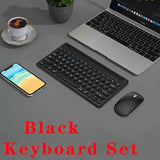 Keyboard Mouse Set 78key Bluetooth Wireless Four-Mode Type-C Charging Keypad with Card Slot Bracket for Desktop Laptop Office PC